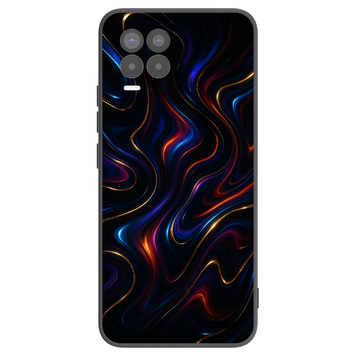 Picasee crna silikonska maskica za Realme 8 Pro - Noir