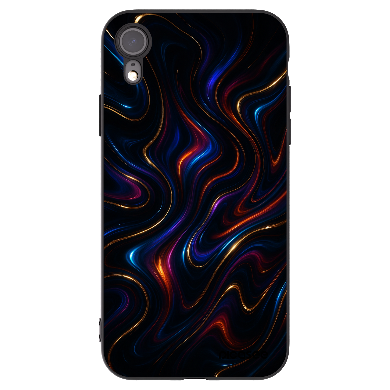Picasee crna silikonska maskica za Apple iPhone XR - Noir