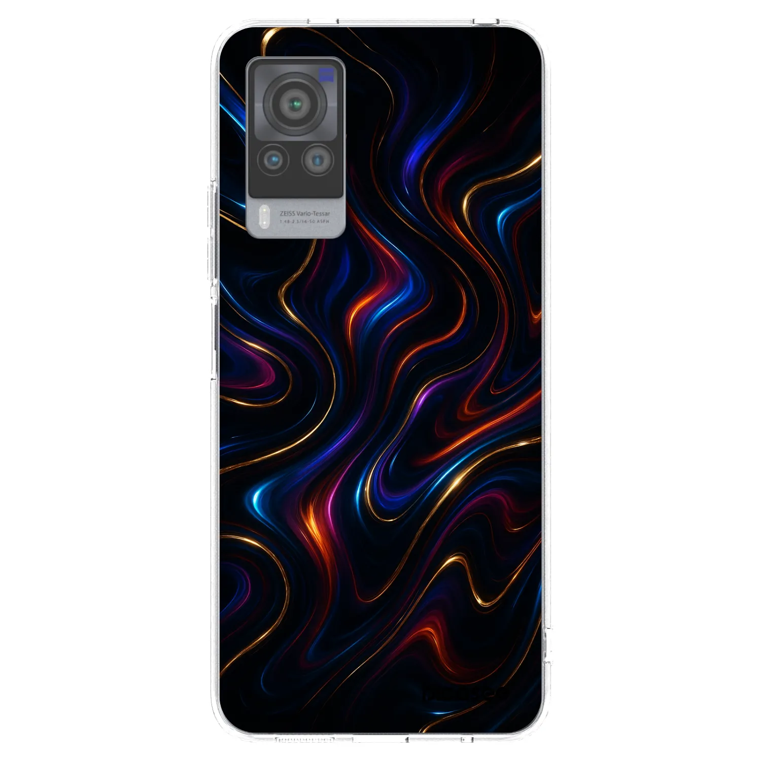 Picasee silikonska prozirna maskica za Vivo X60 Pro 5G - Noir