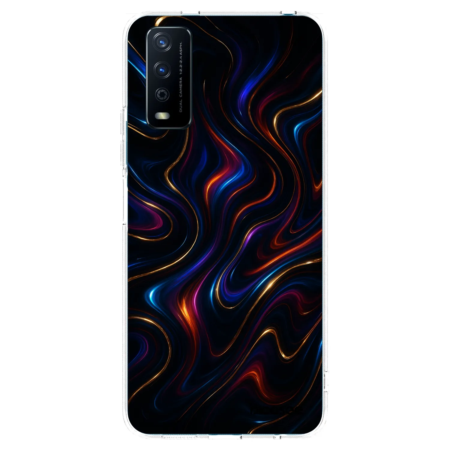 Picasee silikonska prozirna maskica za Vivo Y11s - Noir
