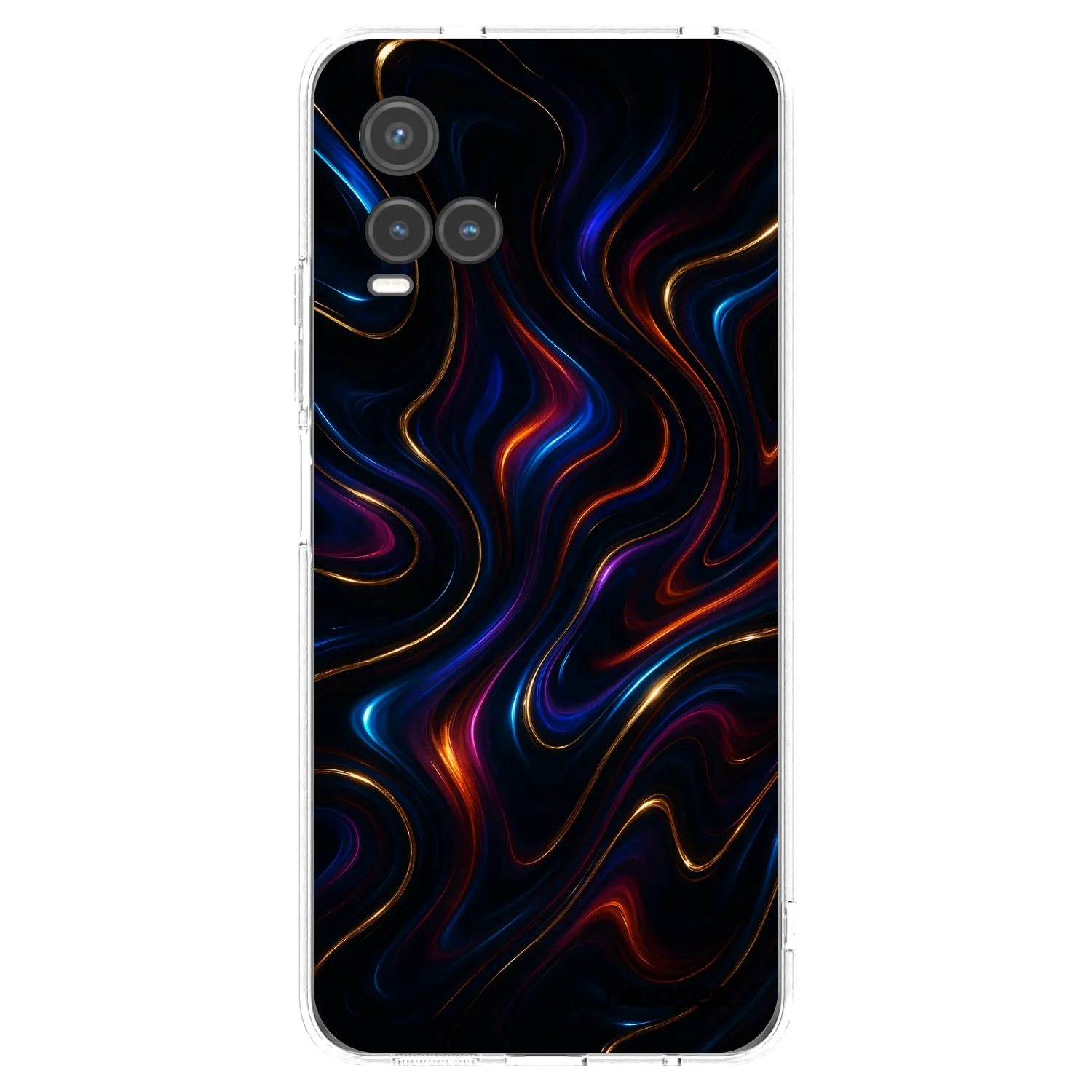 Picasee silikonska prozirna maskica za Vivo Y33s - Noir