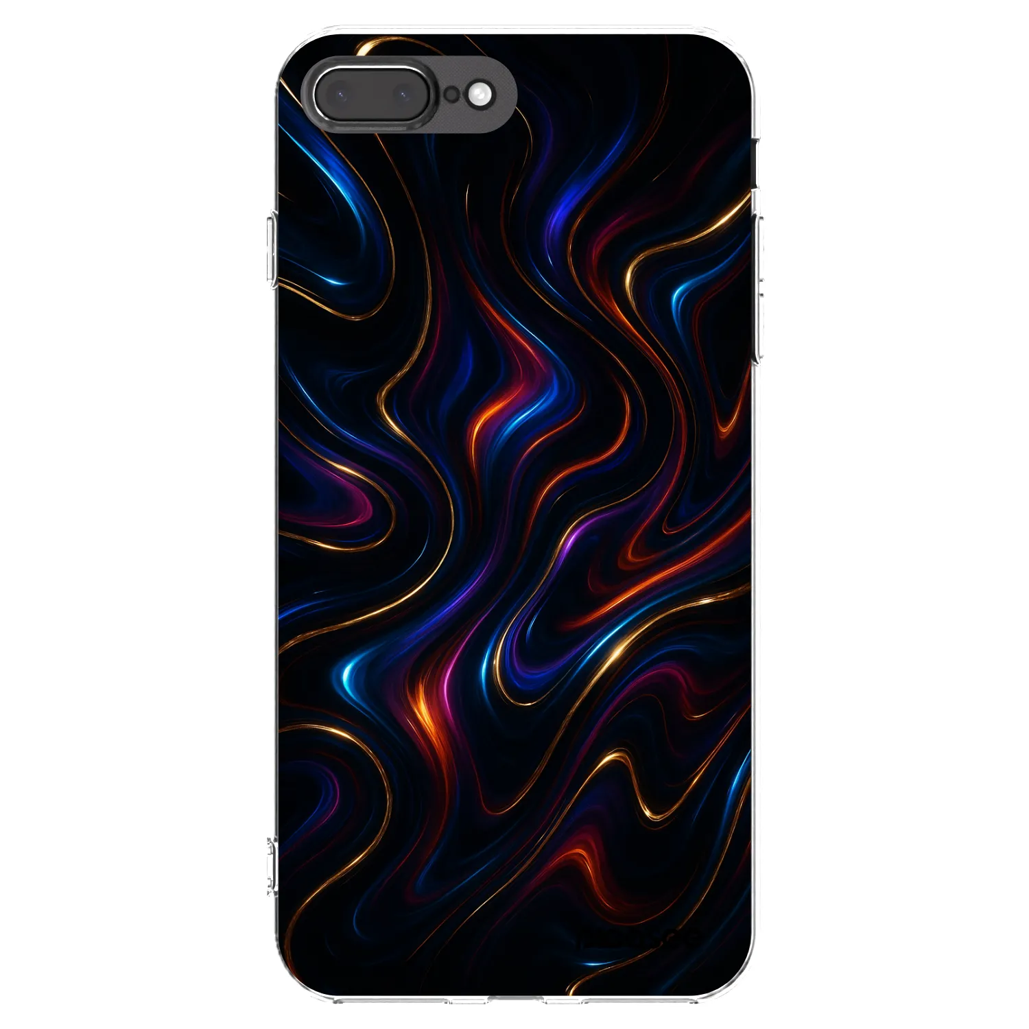 Picasee silikonska prozirna maskica za Apple iPhone 7 Plus - Noir