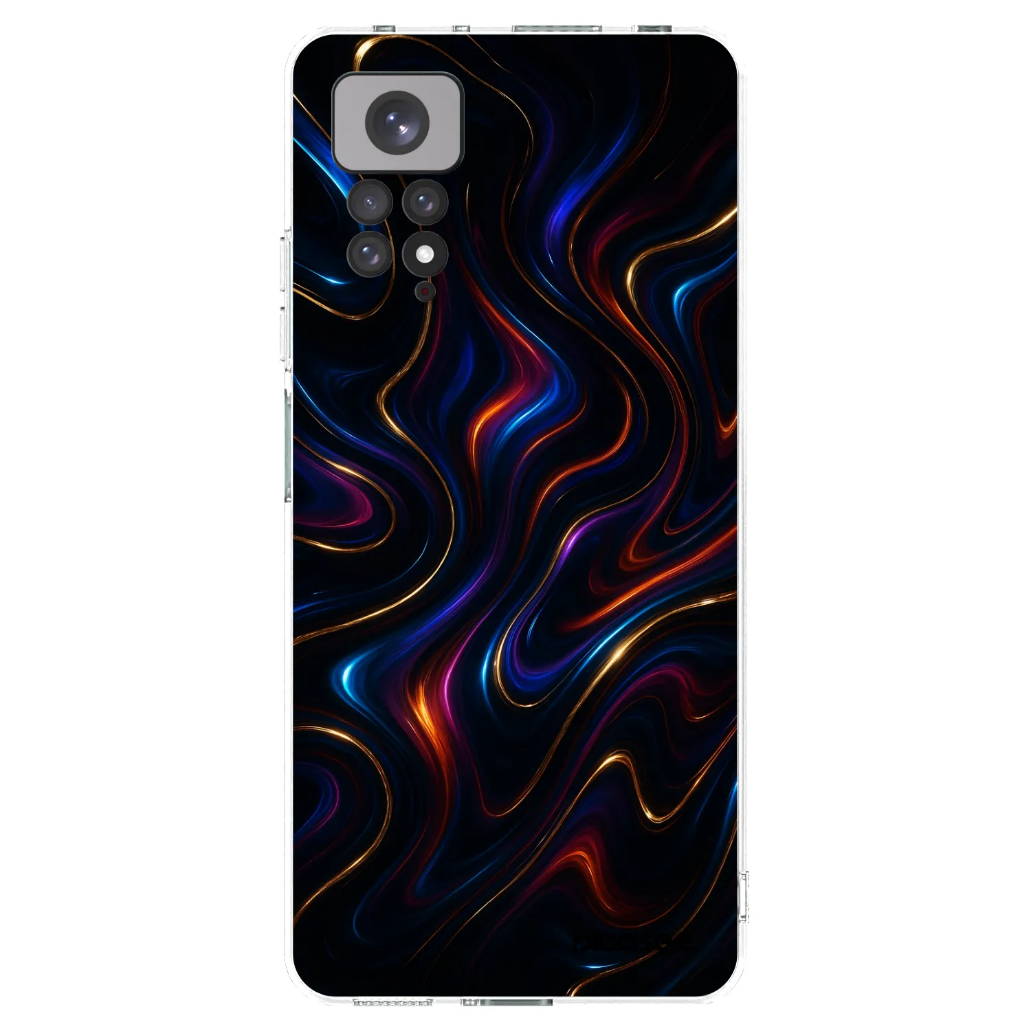Picasee silikonska prozirna maskica za Xiaomi Redmi Note 11S 4G - Noir