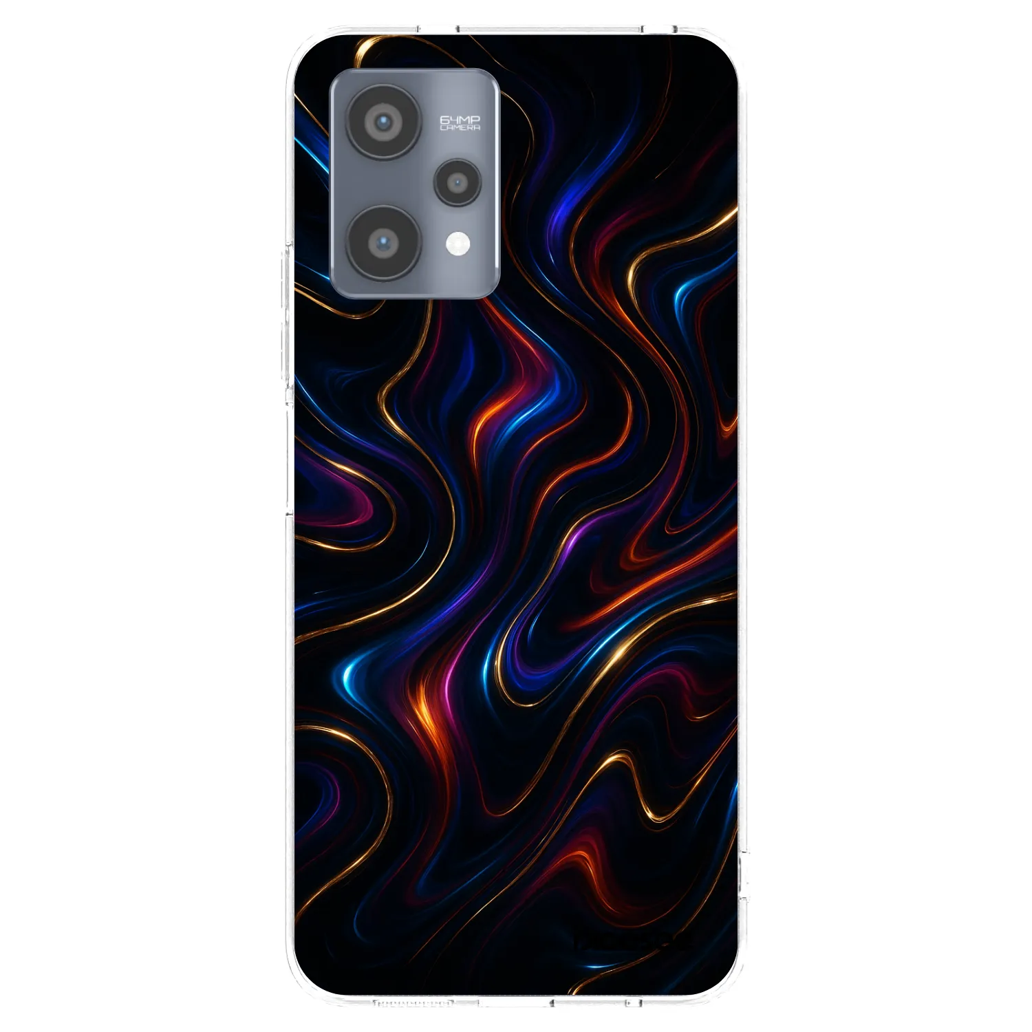 Picasee silikonska prozirna maskica za Realme 9 Pro 5G - Noir