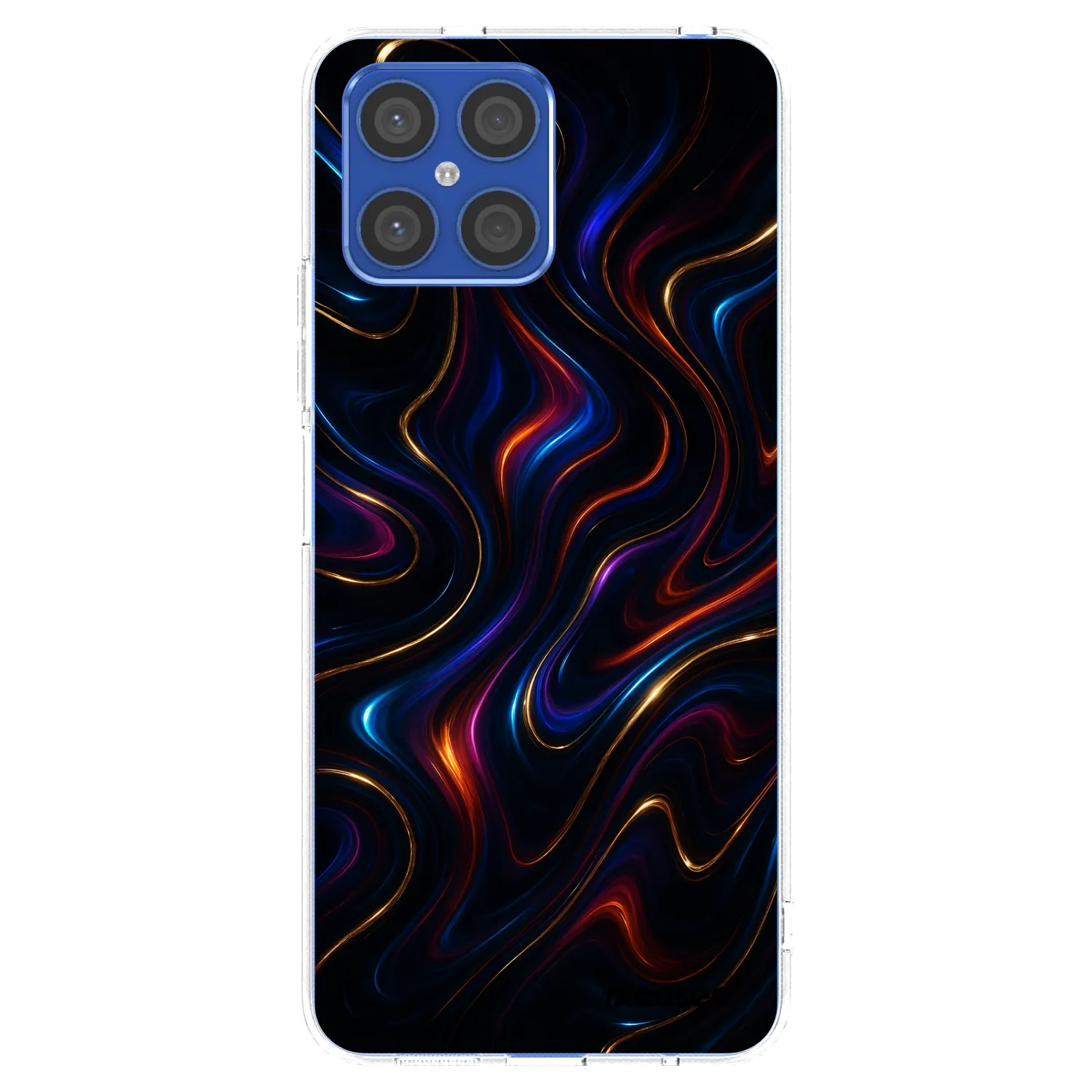 Picasee silikonska prozirna maskica za Honor X8 4G - Noir