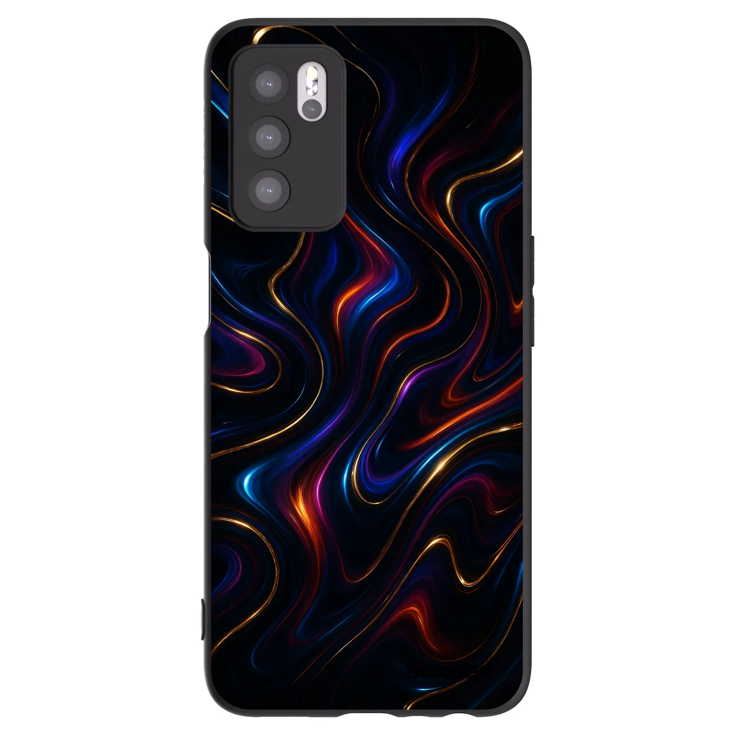 Picasee crna silikonska maskica za OPPO A16s - Noir