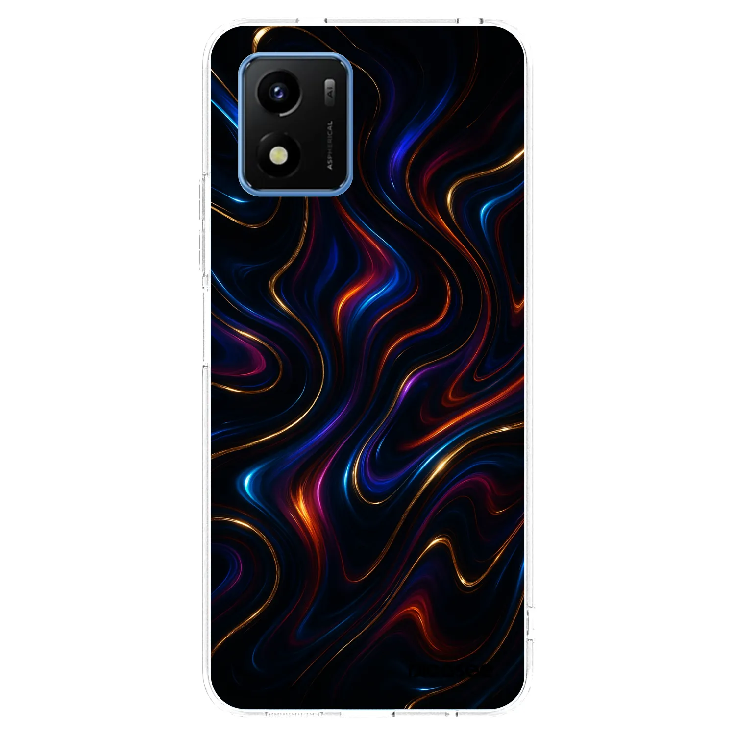 Picasee silikonska prozirna maskica za Vivo Y01 - Noir
