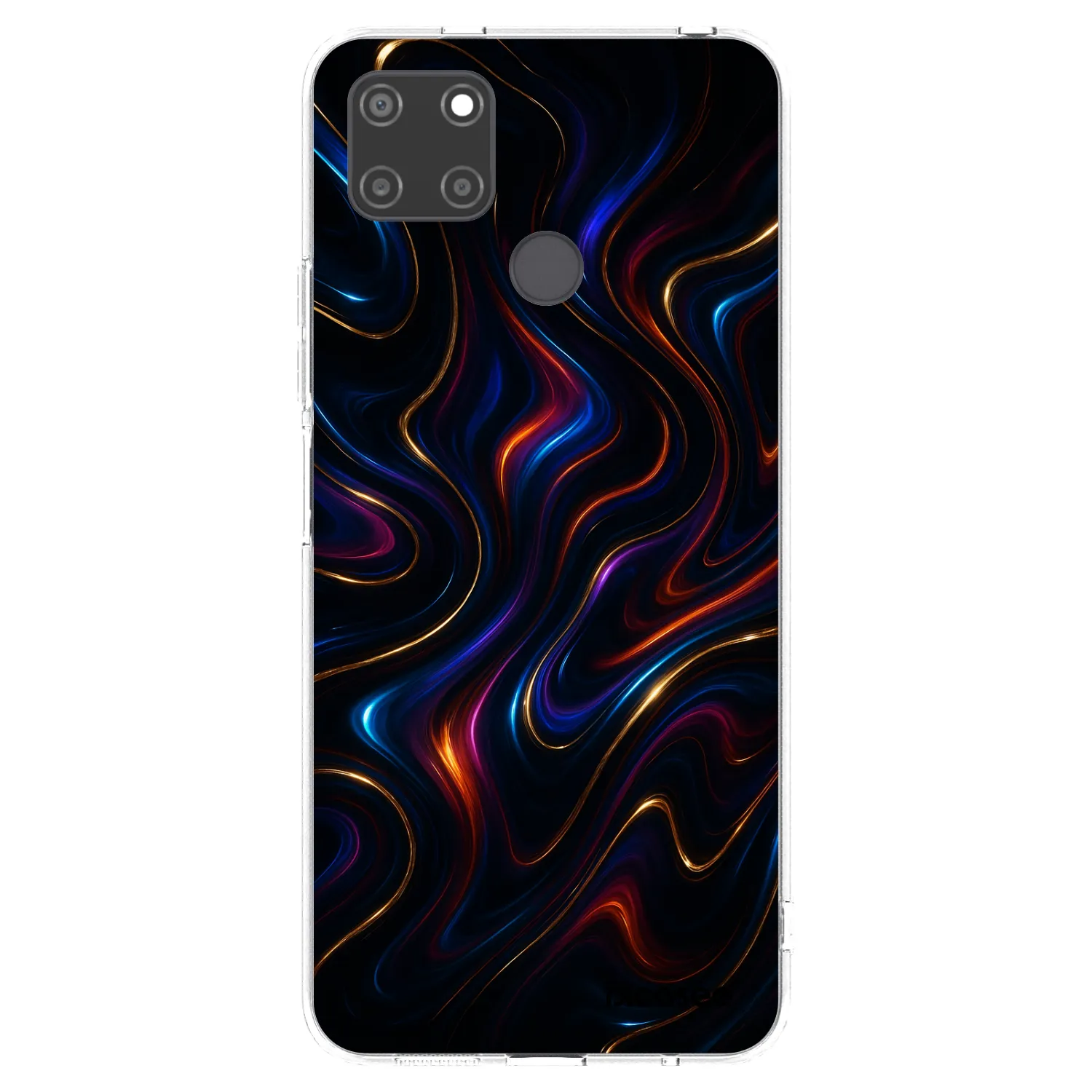 Picasee silikonska prozirna maskica za Realme C21Y - Noir