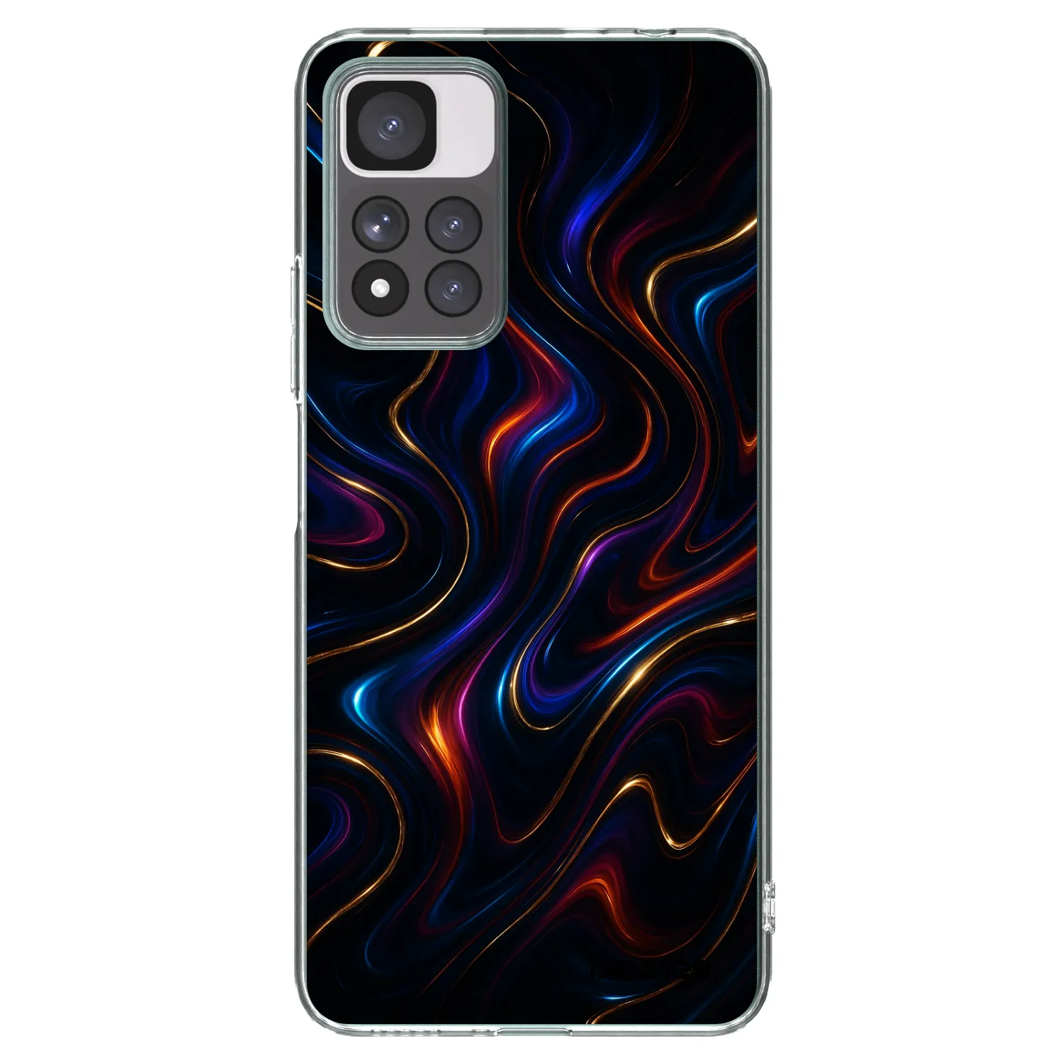 Picasee silikonska prozirna maskica za Xiaomi Redmi Note 11 Pro+ 5G - Noir