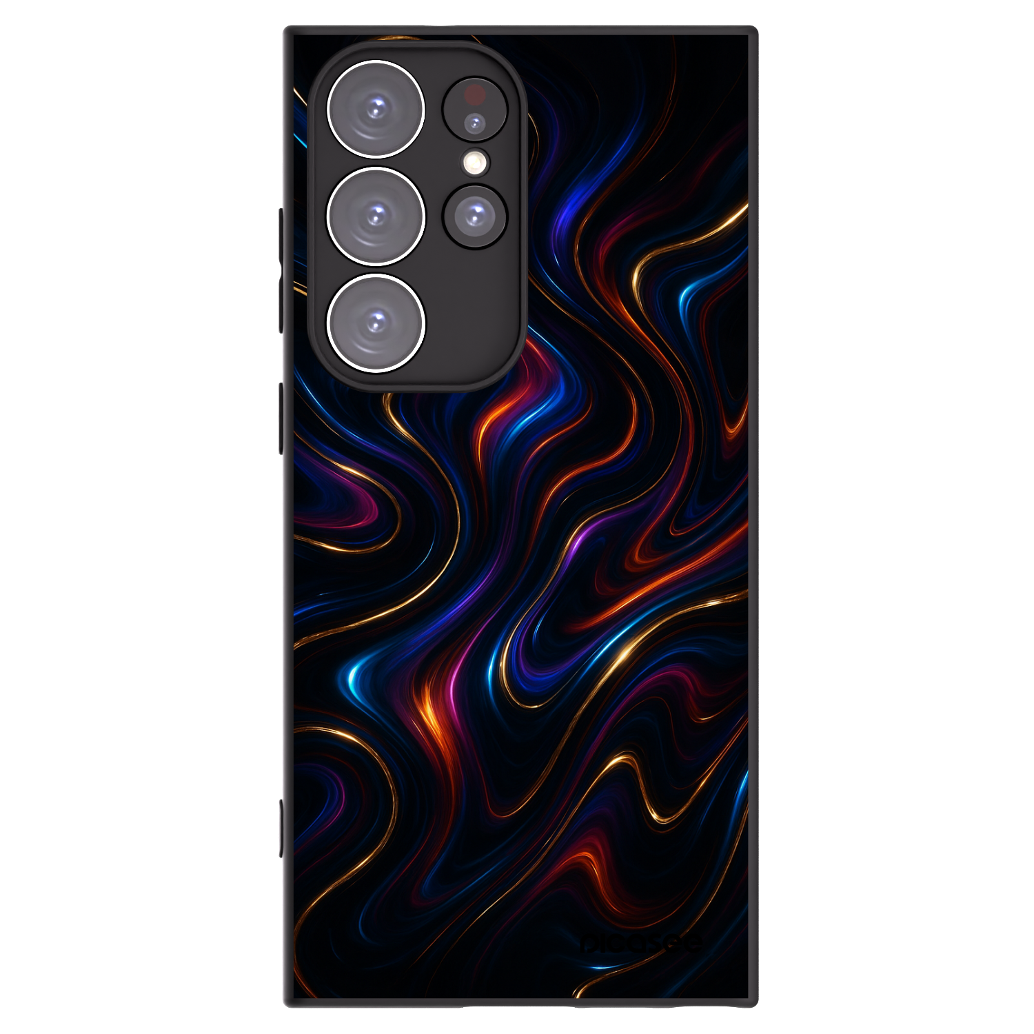 Picasee crna silikonska maskica za Samsung Galaxy S23 Ultra 5G - Noir