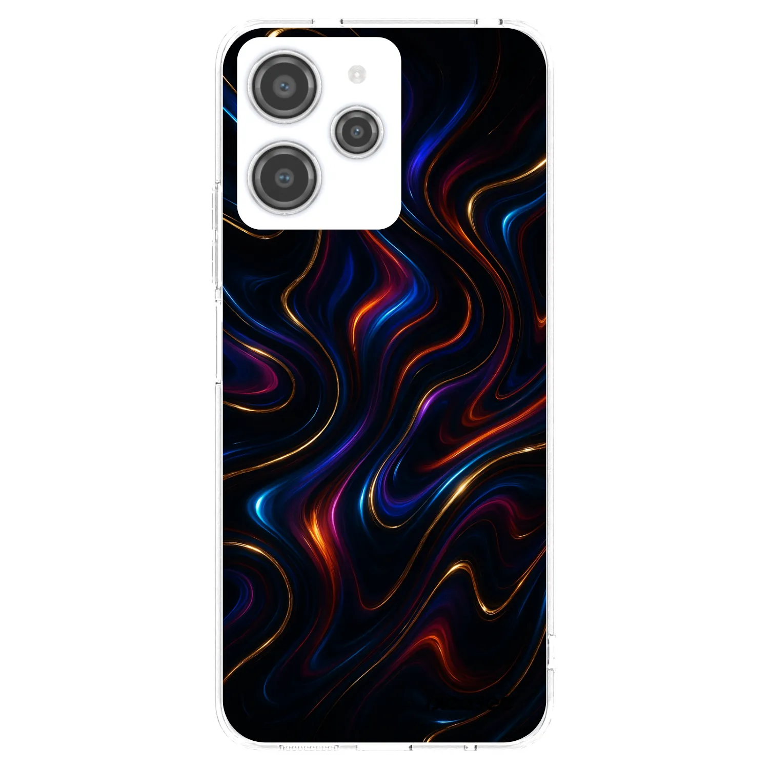 Picasee silikonska prozirna maskica za Xiaomi Redmi 12 4G - Noir