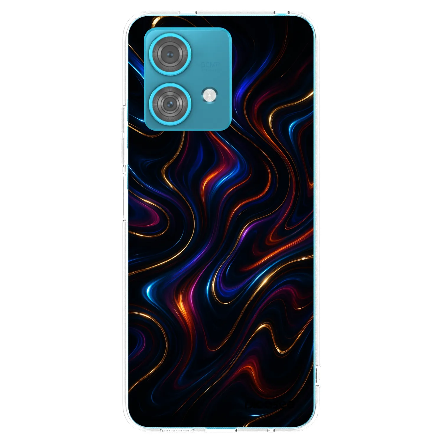 Picasee silikonska prozirna maskica za Motorola Edge 40 Neo - Noir