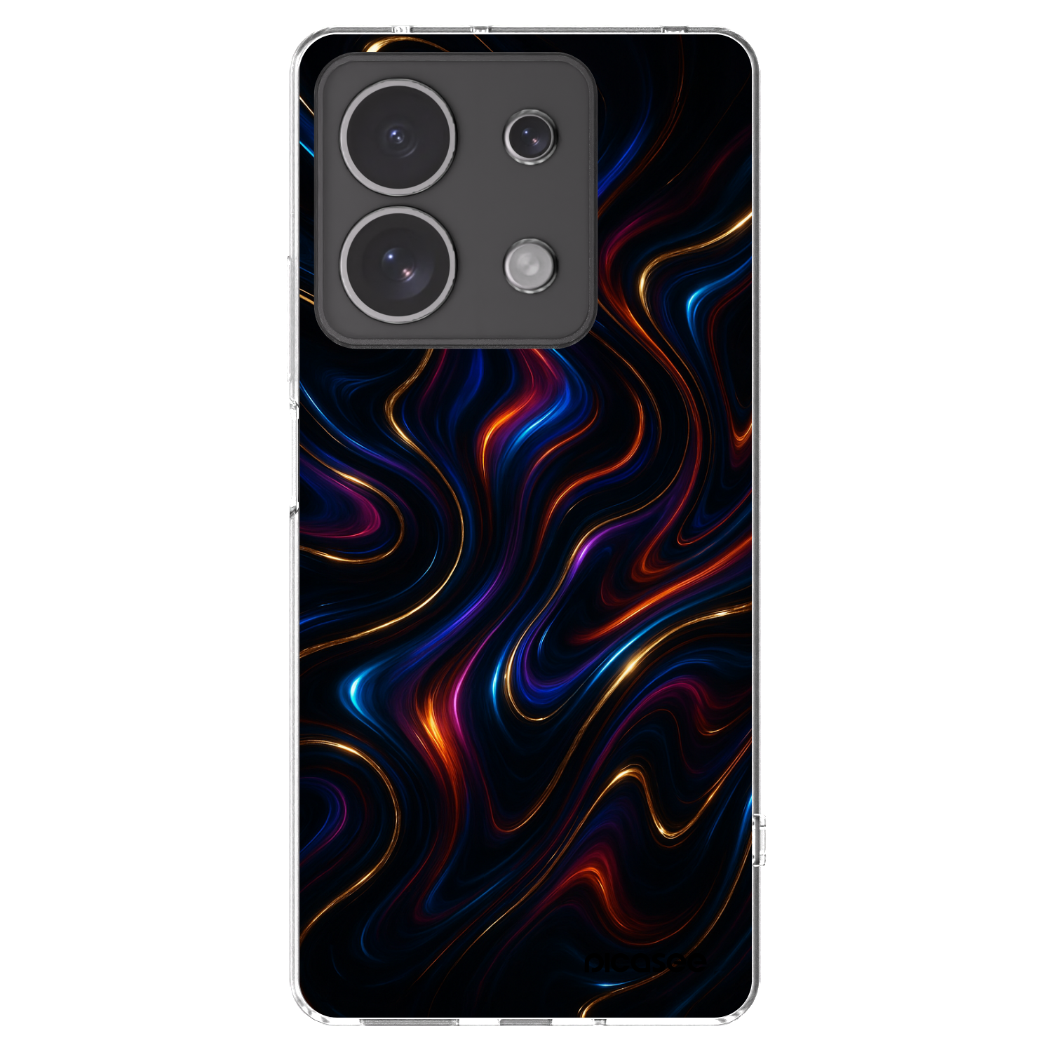 Picasee silikonska prozirna maskica za Xiaomi Redmi Note 13 4G - Noir