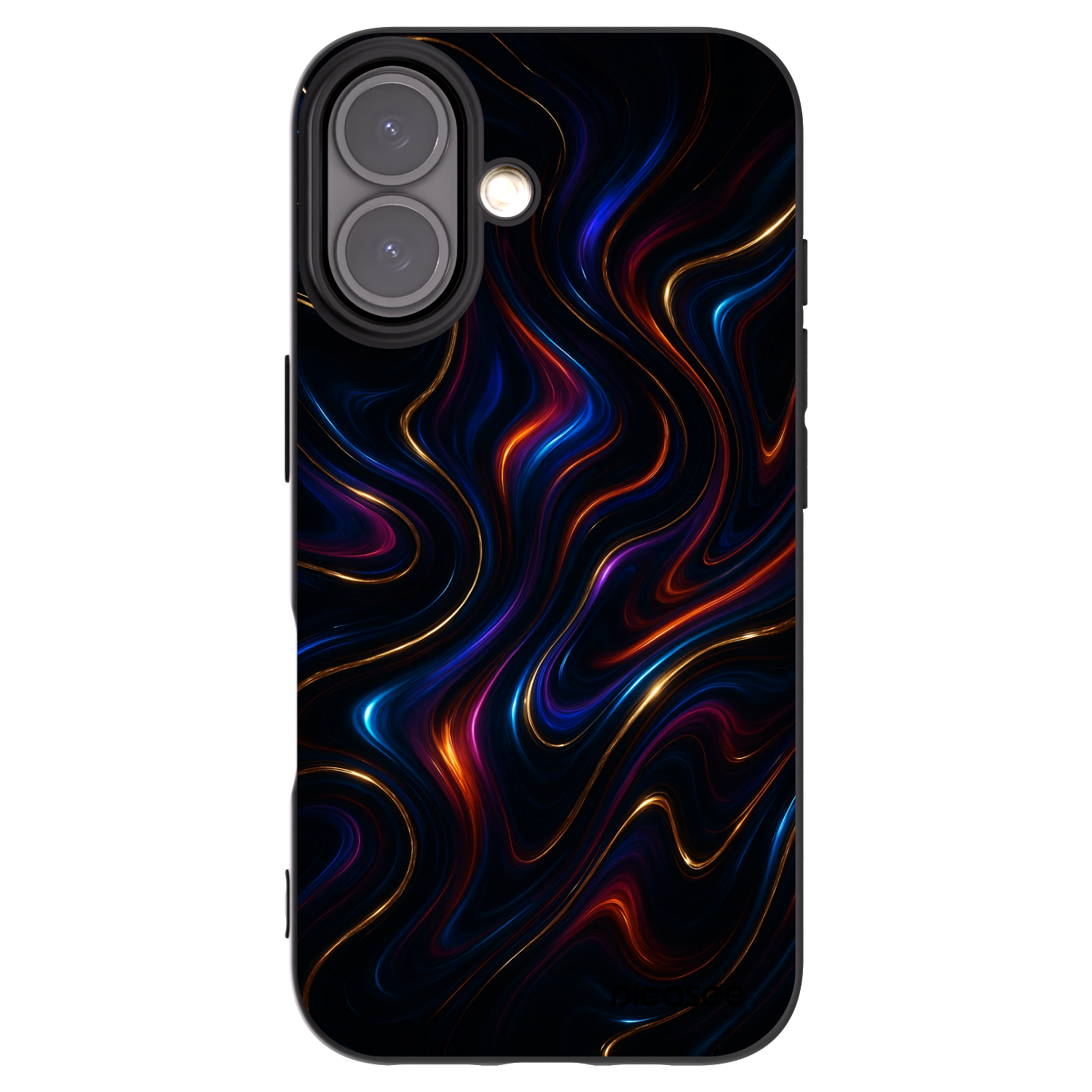 Picasee crna silikonska maskica za Apple iPhone 16 - Noir