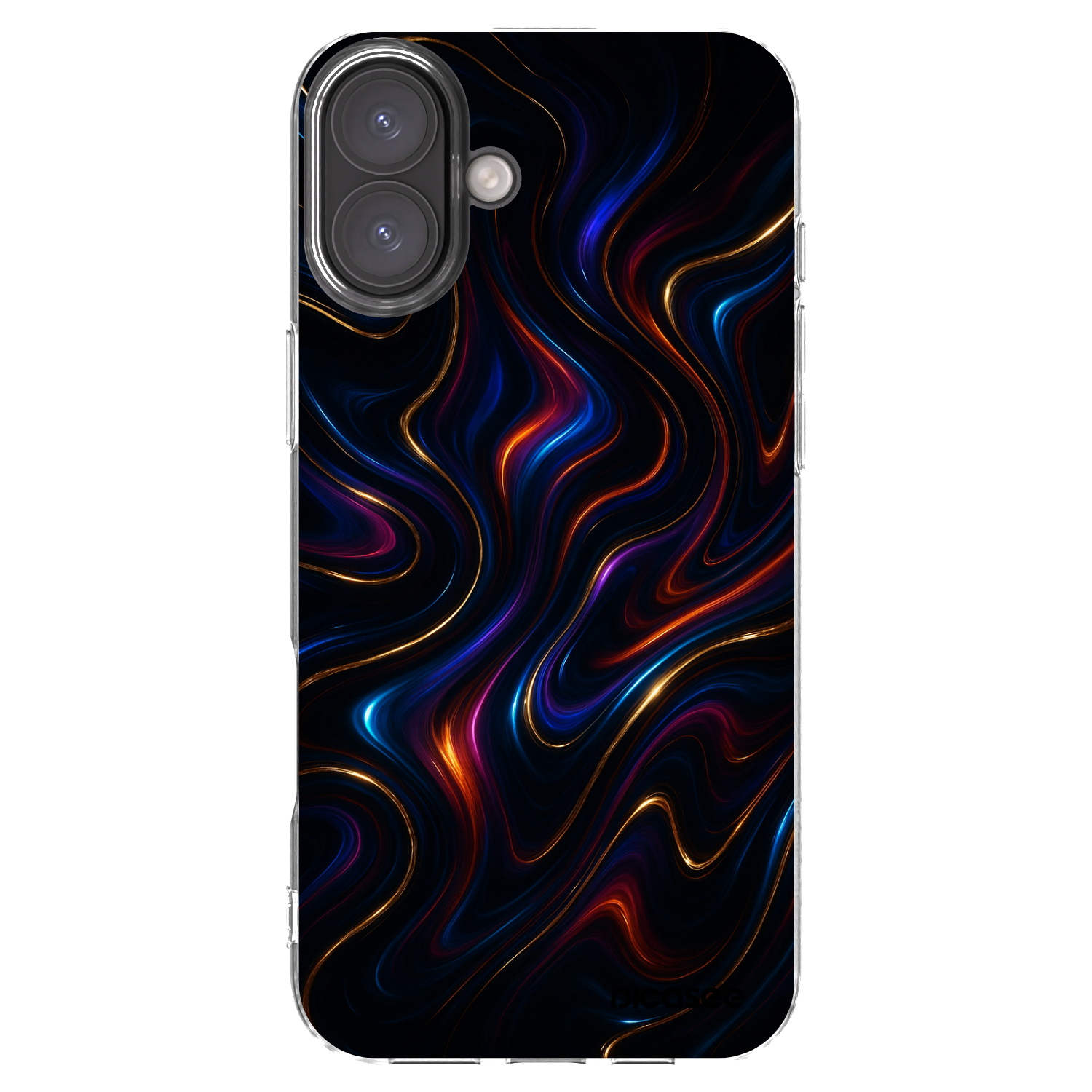 Picasee silikonska prozirna maskica za Apple iPhone 16 Plus - Noir