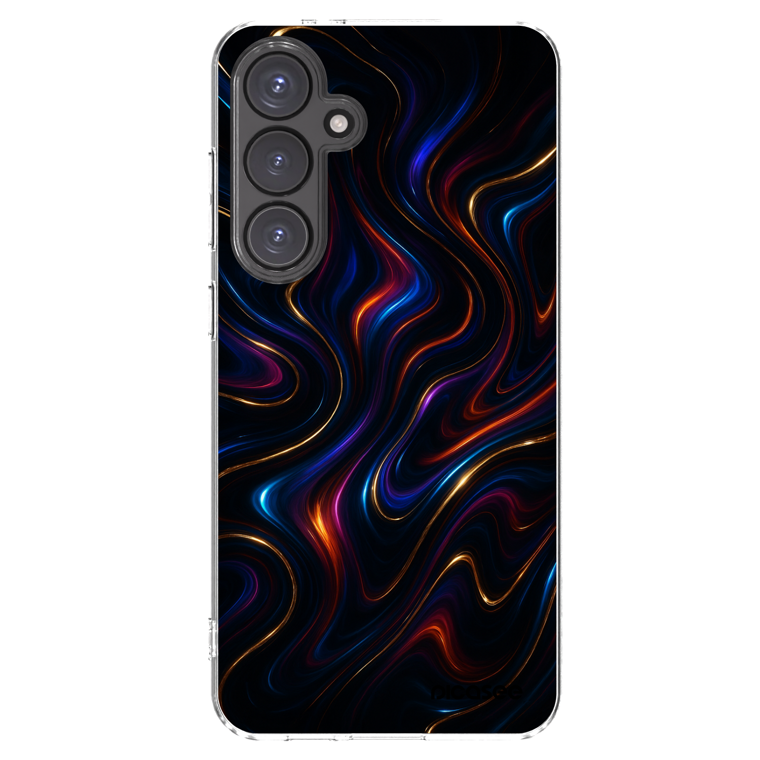 Picasee silikonska prozirna maskica za Samsung Galaxy S24 FE S721B - Noir