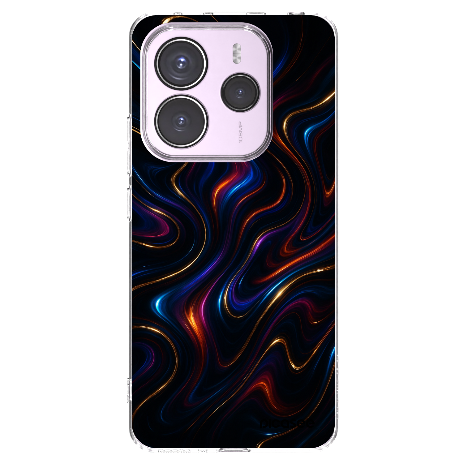 Picasee silikonska prozirna maskica za Xiaomi Redmi Note 14 5G - Noir