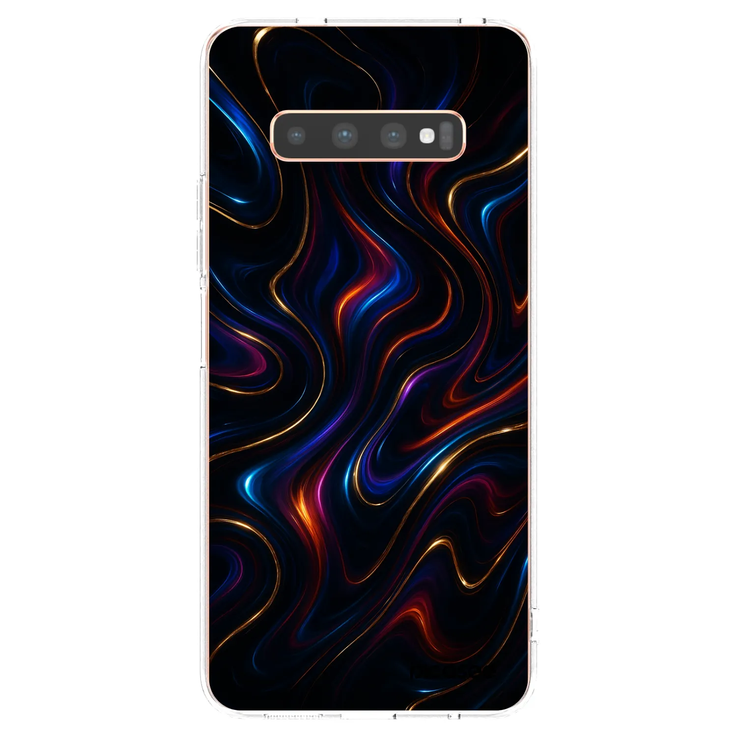 Picasee silikonska prozirna maskica za Samsung Galaxy S10 Plus G975 - Noir