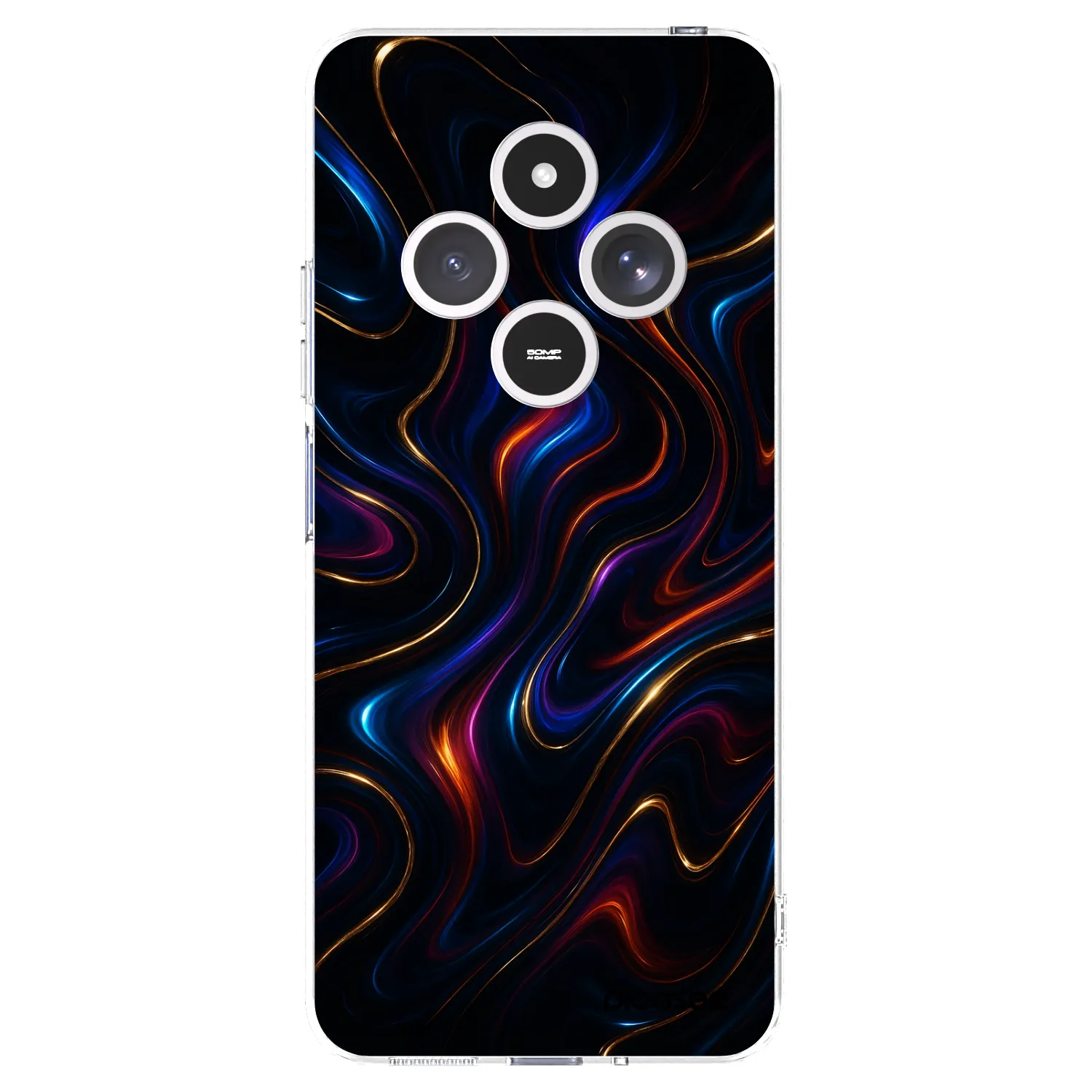 Picasee silikonska prozirna maskica za Xiaomi Redmi 14C - Noir