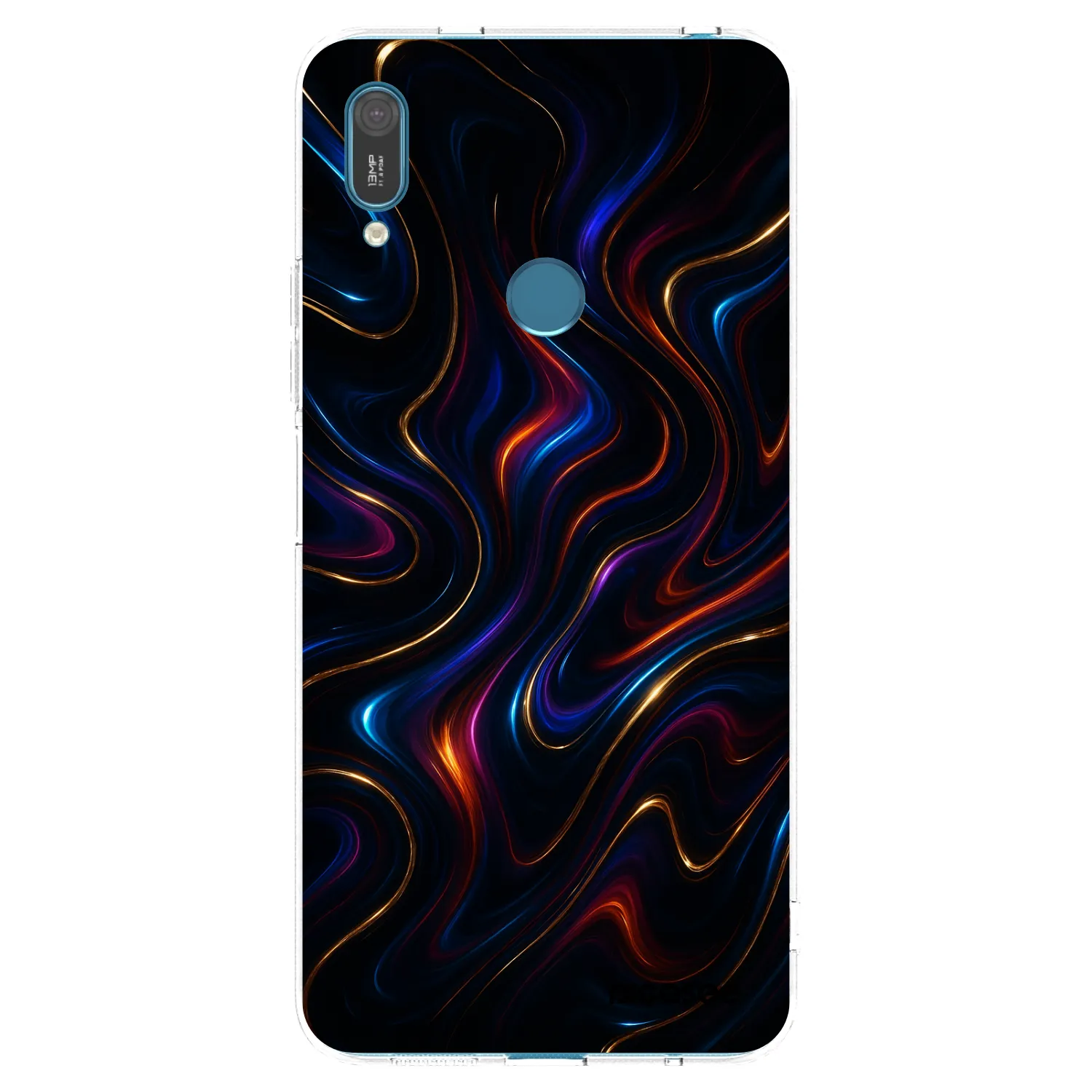 Picasee silikonska prozirna maskica za Huawei Y7 2019 - Noir