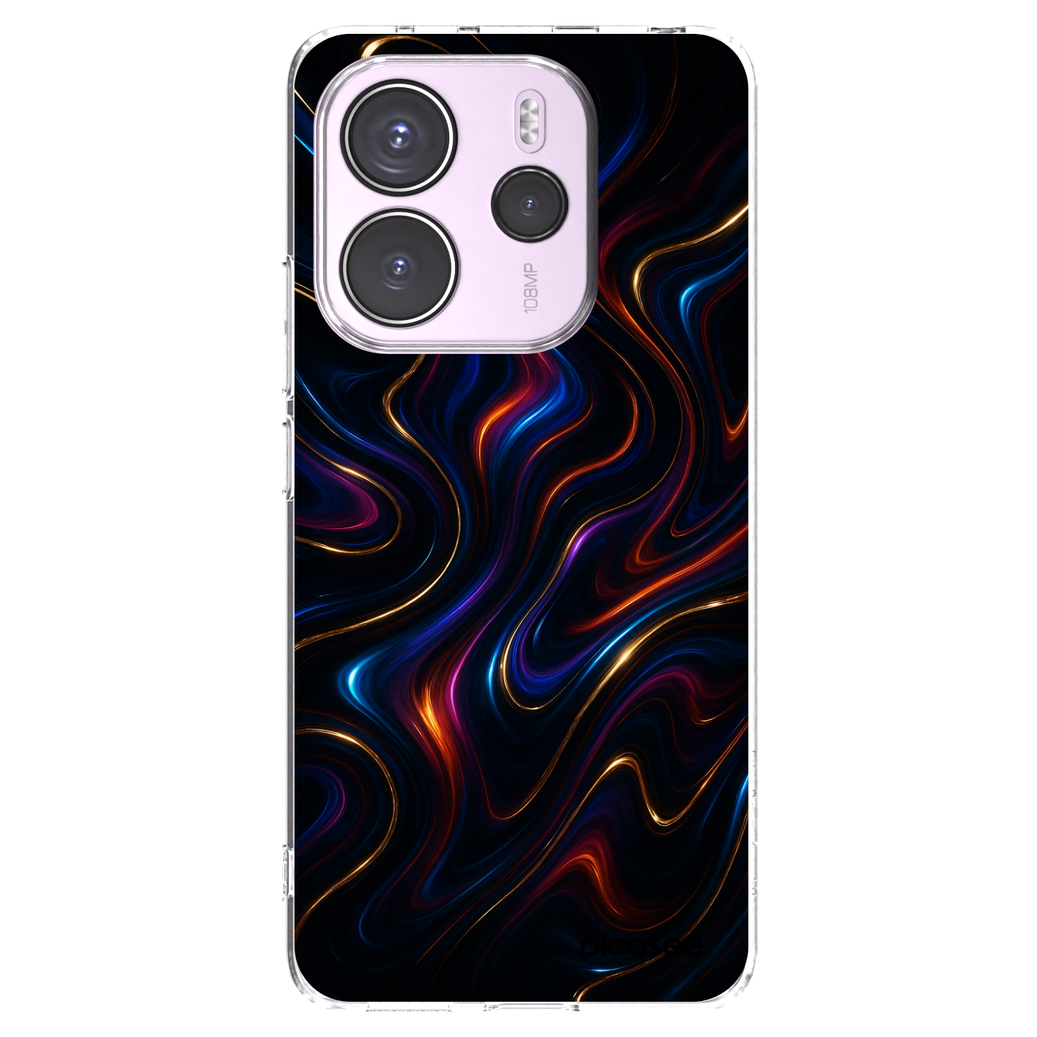 Picasee silikonska prozirna maskica za Xiaomi Redmi Note 14 4G - Noir