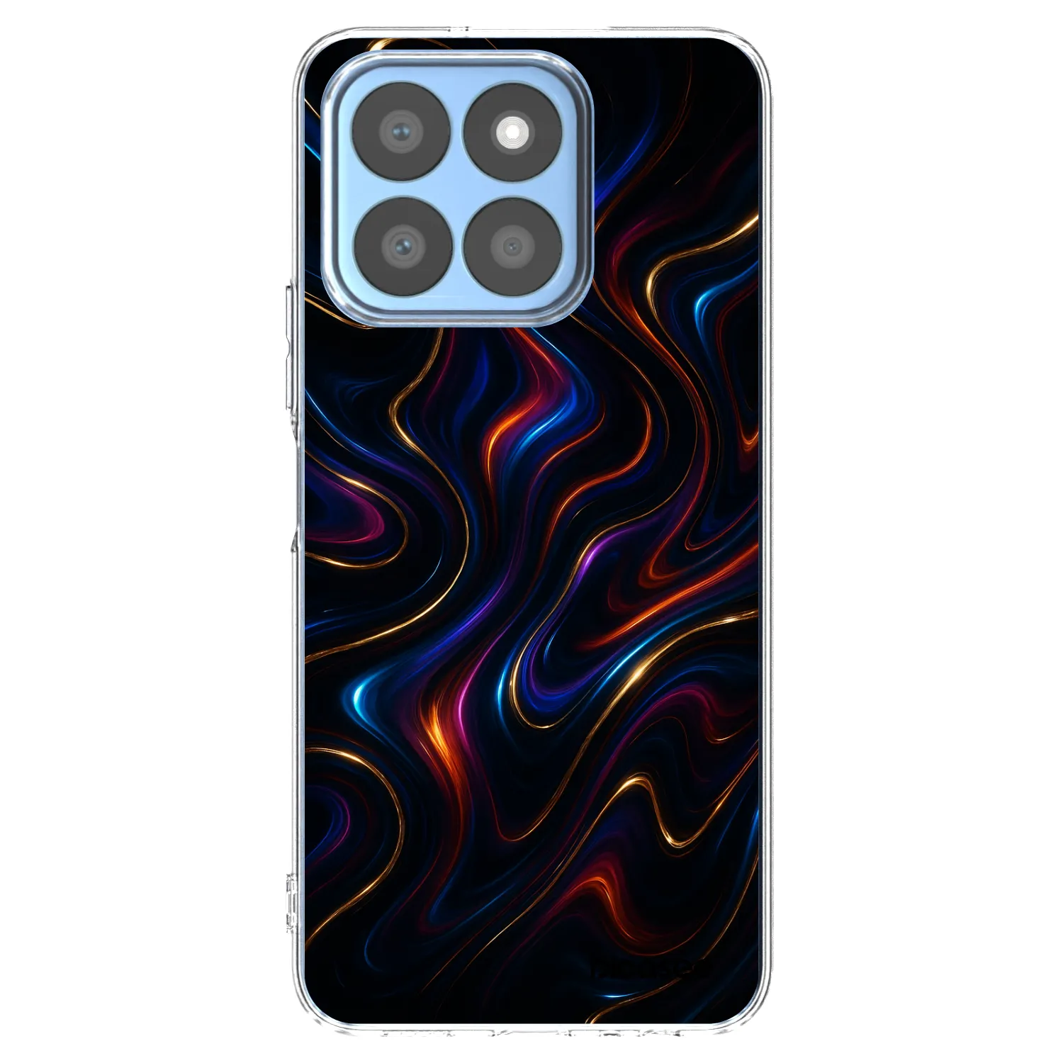 Picasee silikonska prozirna maskica za Honor X8c - Noir