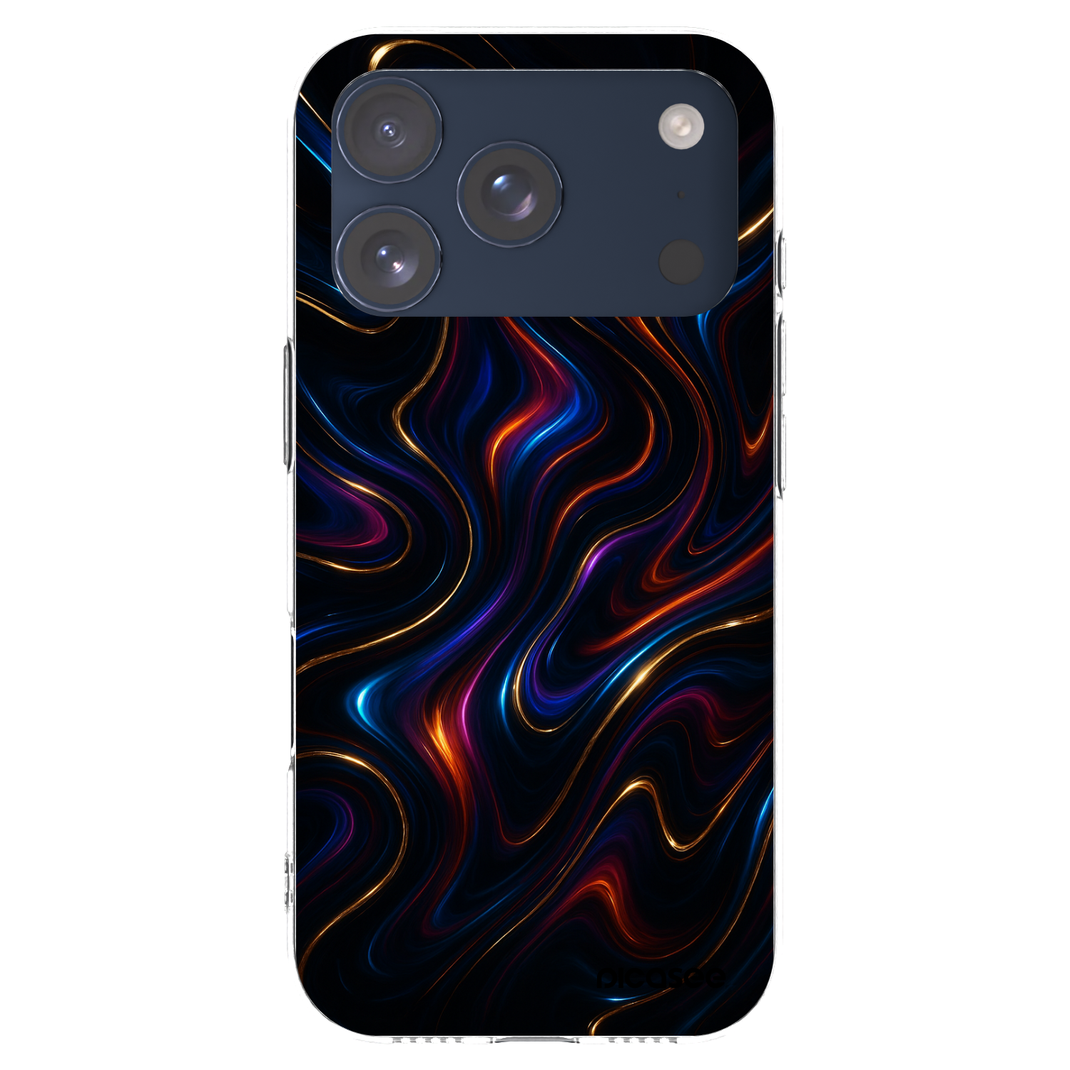 Picasee silikonska prozirna maskica za Apple iPhone 17 Pro - Noir