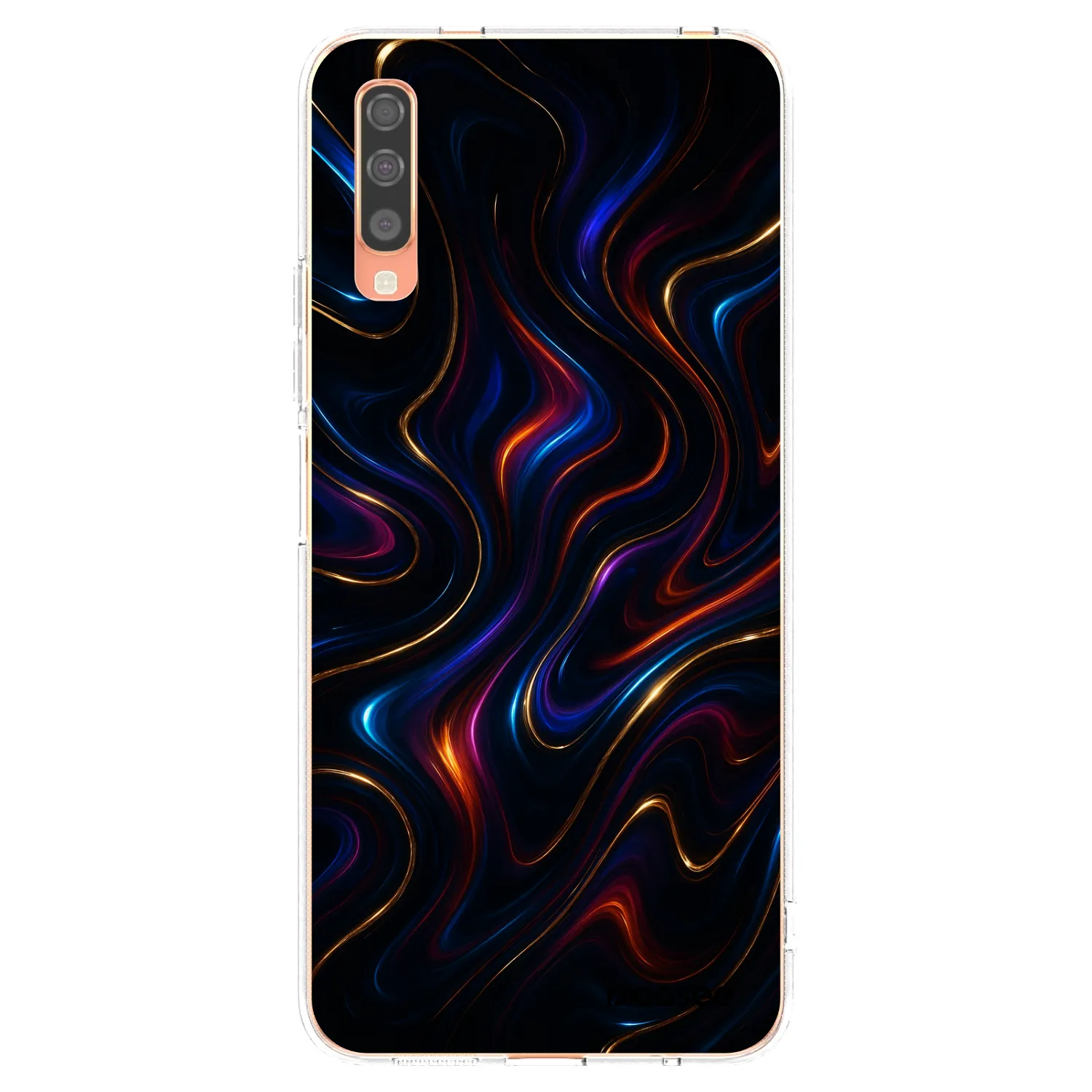 Picasee silikonska prozirna maskica za Samsung Galaxy A70 A705F - Noir