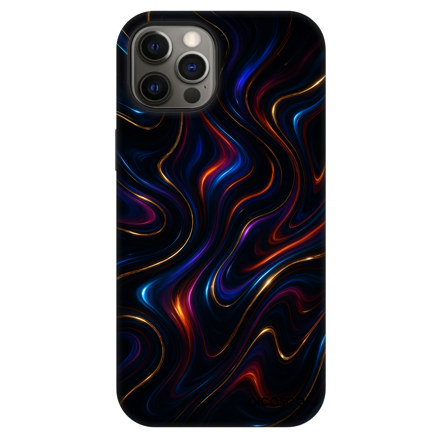 Picasee Fashion Case MagSafe za Apple iPhone 12 - Noir