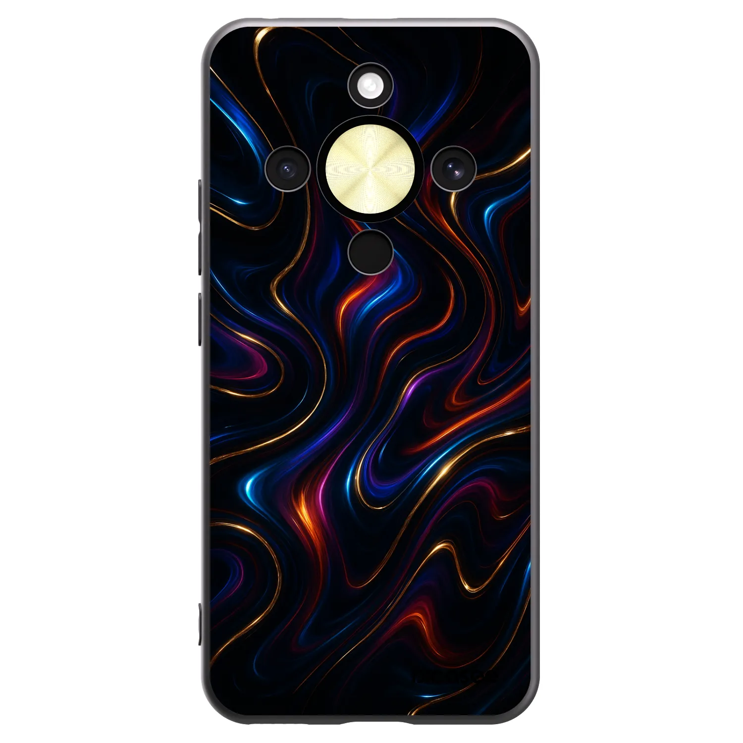 Picasee crna silikonska maskica za Honor Magic8 Lite 5G - Noir