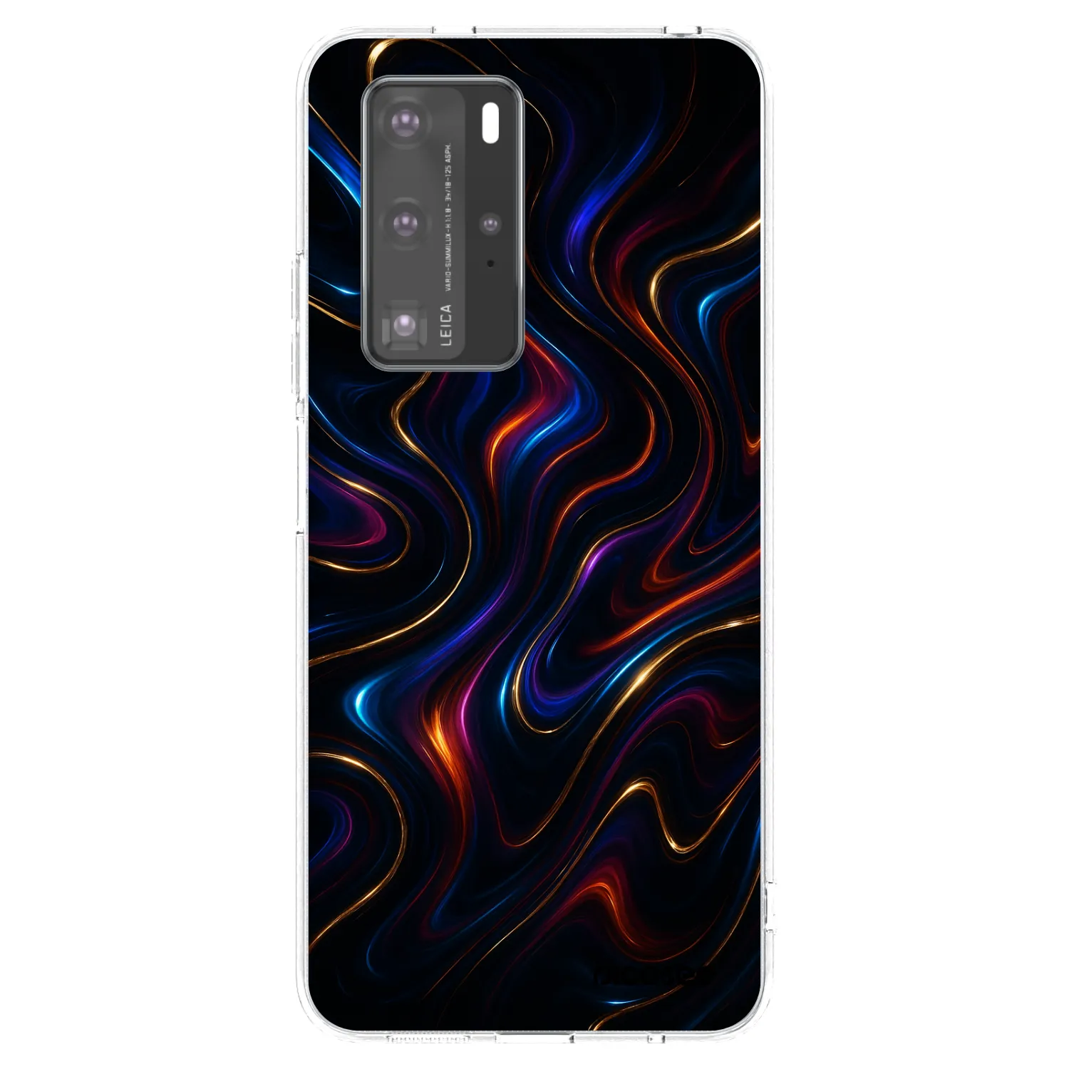 Picasee silikonska prozirna maskica za Huawei P40 Pro - Noir