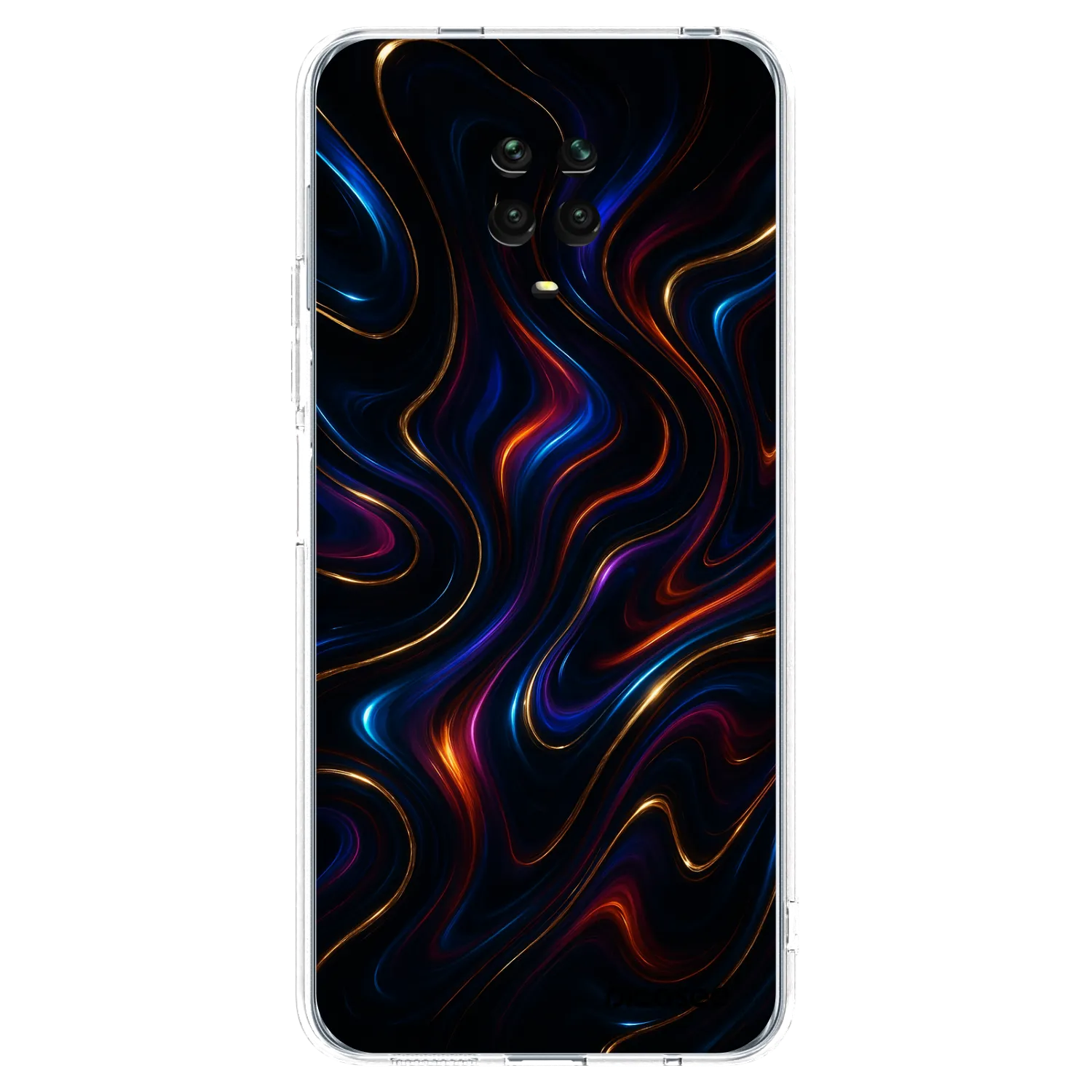 Picasee silikonska prozirna maskica za Xiaomi Redmi Note 9S - Noir