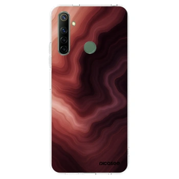 Picasee silikonska prozirna maskica za Realme 6i - Rouge