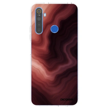 Picasee silikonska prozirna maskica za Realme 5 - Rouge