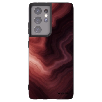 Picasee crna silikonska maskica za Samsung Galaxy S21 Ultra 5G G998B - Rouge