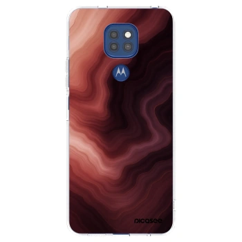 Picasee silikonska prozirna maskica za Motorola Moto G9 Play - Rouge