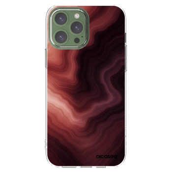 Picasee silikonska prozirna maskica za Apple iPhone 13 Pro Max - Rouge