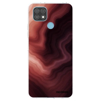 Picasee silikonska prozirna maskica za Realme C21 - Rouge