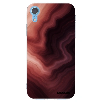 Picasee silikonska prozirna maskica za Apple iPhone XR - Rouge