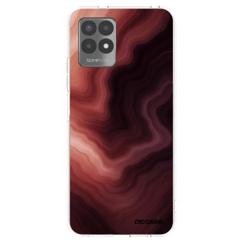 Picasee silikonska prozirna maskica za Realme 8i - Rouge