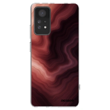 Picasee silikonska prozirna maskica za Xiaomi Redmi Note 11 Pro - Rouge