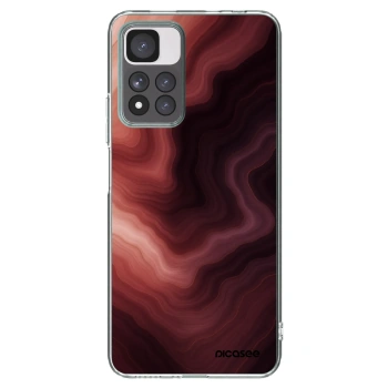 Picasee silikonska prozirna maskica za Xiaomi Redmi Note 11 Pro+ 5G - Rouge
