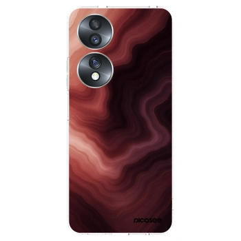 Picasee silikonska prozirna maskica za Honor 70 - Rouge