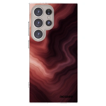 Picasee silikonska prozirna maskica za Samsung Galaxy S24 Ultra S928B 5G - Rouge