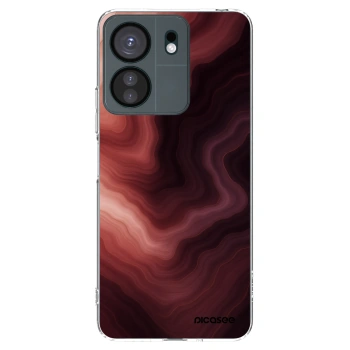 Picasee silikonska prozirna maskica za Xiaomi Redmi 13C 4G - Rouge