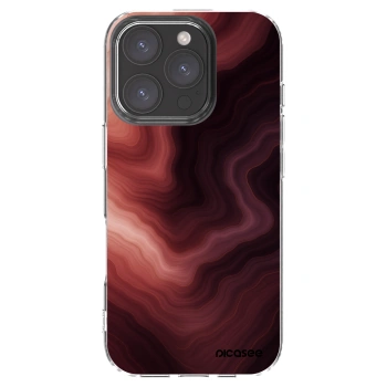 Picasee silikonska prozirna maskica za Apple iPhone 16 Pro - Rouge