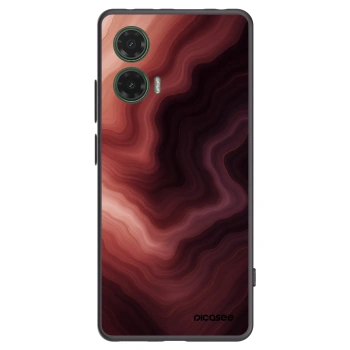 Picasee crna silikonska maskica za Motorola Moto G35 5G - Rouge