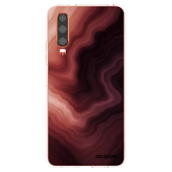 Picasee silikonska prozirna maskica za Huawei P30 - Rouge