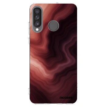Picasee silikonska prozirna maskica za Huawei P30 Lite - Rouge