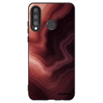 Picasee crna silikonska maskica za Huawei P30 Lite - Rouge